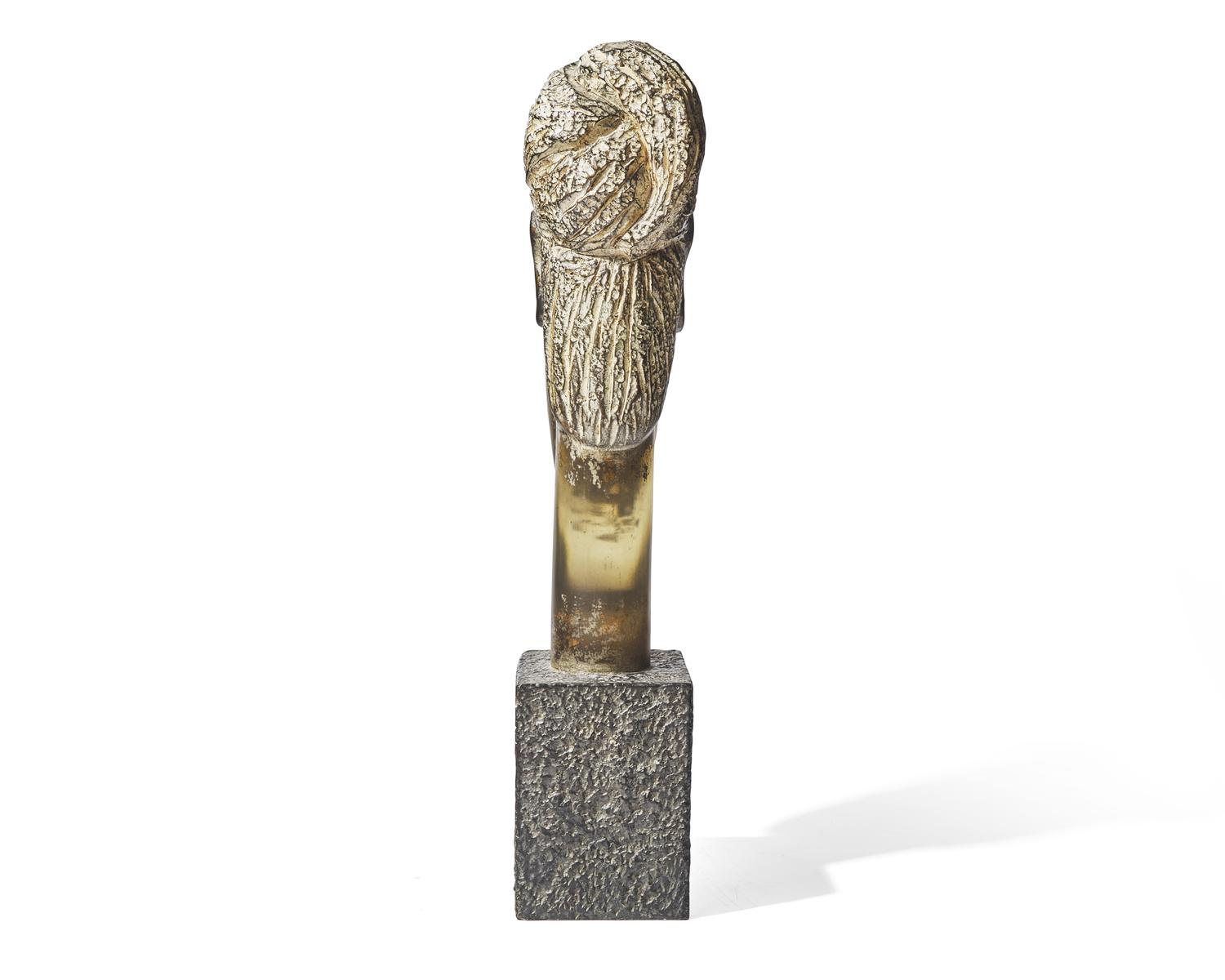 Style of Amedeo Modigliani, Sculpture of woman’s head, 20th century