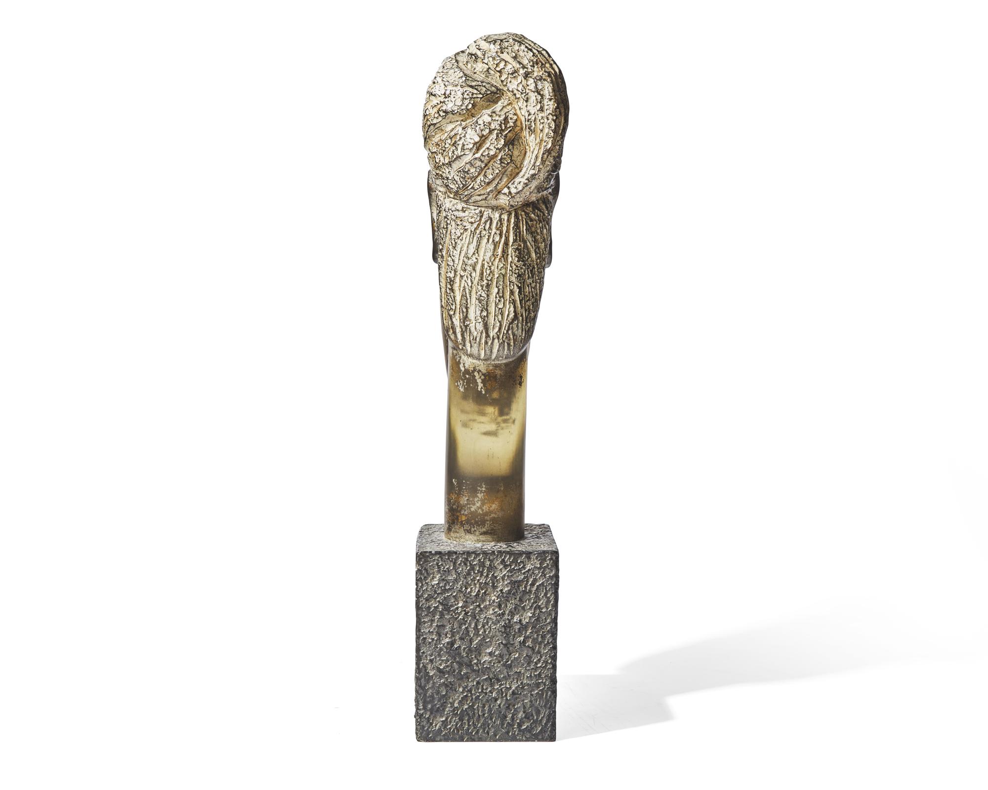 Style of Amedeo Modigliani, Sculpture of woman’s head, 20th century