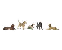 A Collection of Twenty-Five Cast and Painted Metal Dog Figurines