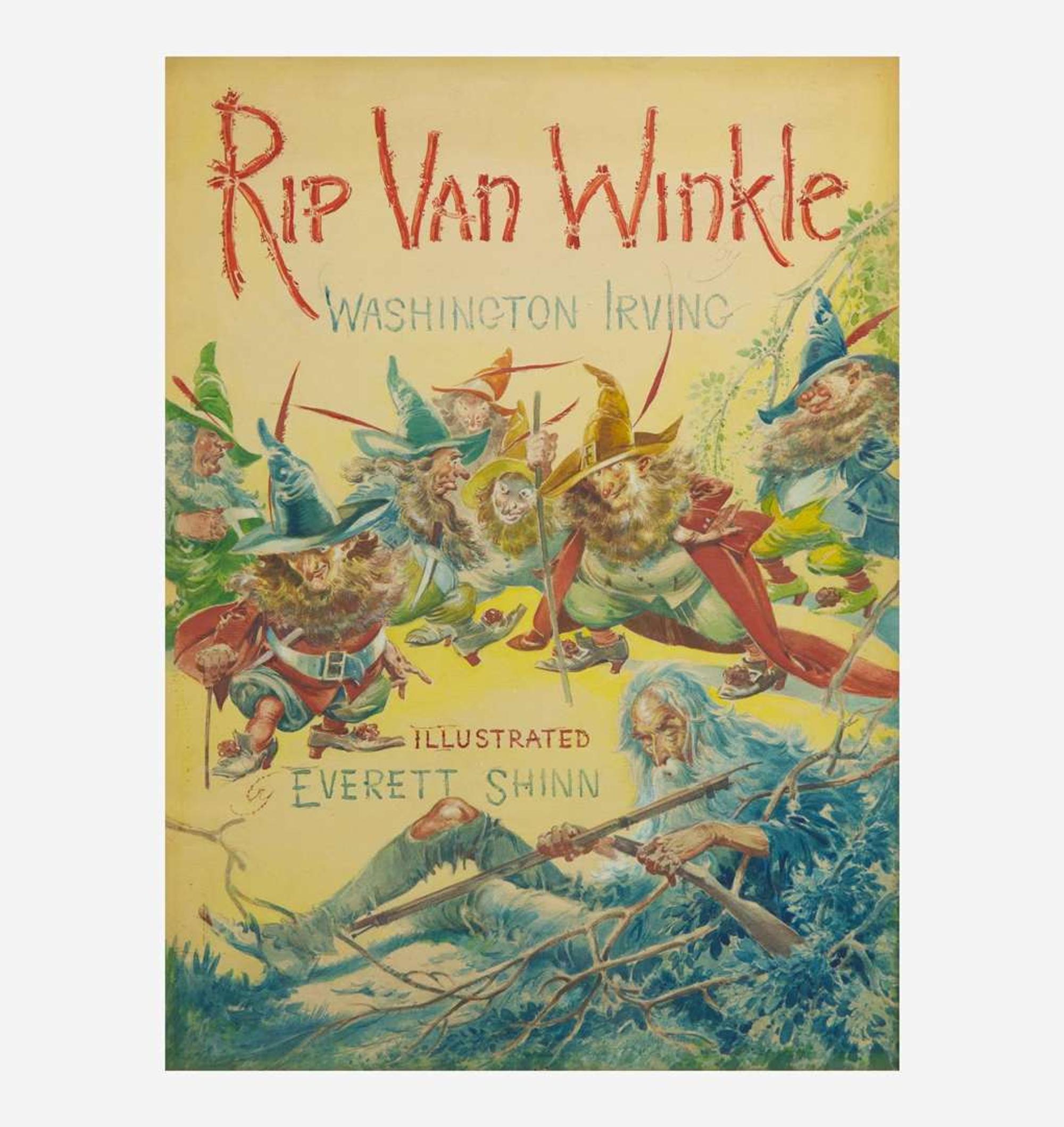 Everett Shinn (American, 1876–1953) "Rip Van Winkle" Cover Design