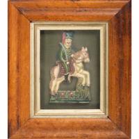 Four English Framed Wax Figures