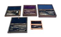 A Collection of Antique Drafting Tools Length of longest 6 1/2 inches.