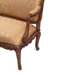 A Régence Style Carved Oak Settee