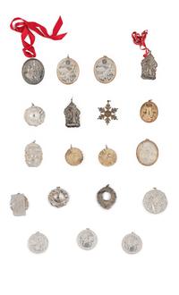 A Collection of Twenty-Three Buccellati Parcel-Gilt Silver Ornaments