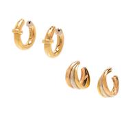 COLLECTION OF GOLD HOOP EARRINGS