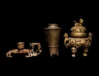 Six Chinese and Japanese Bronze Articles