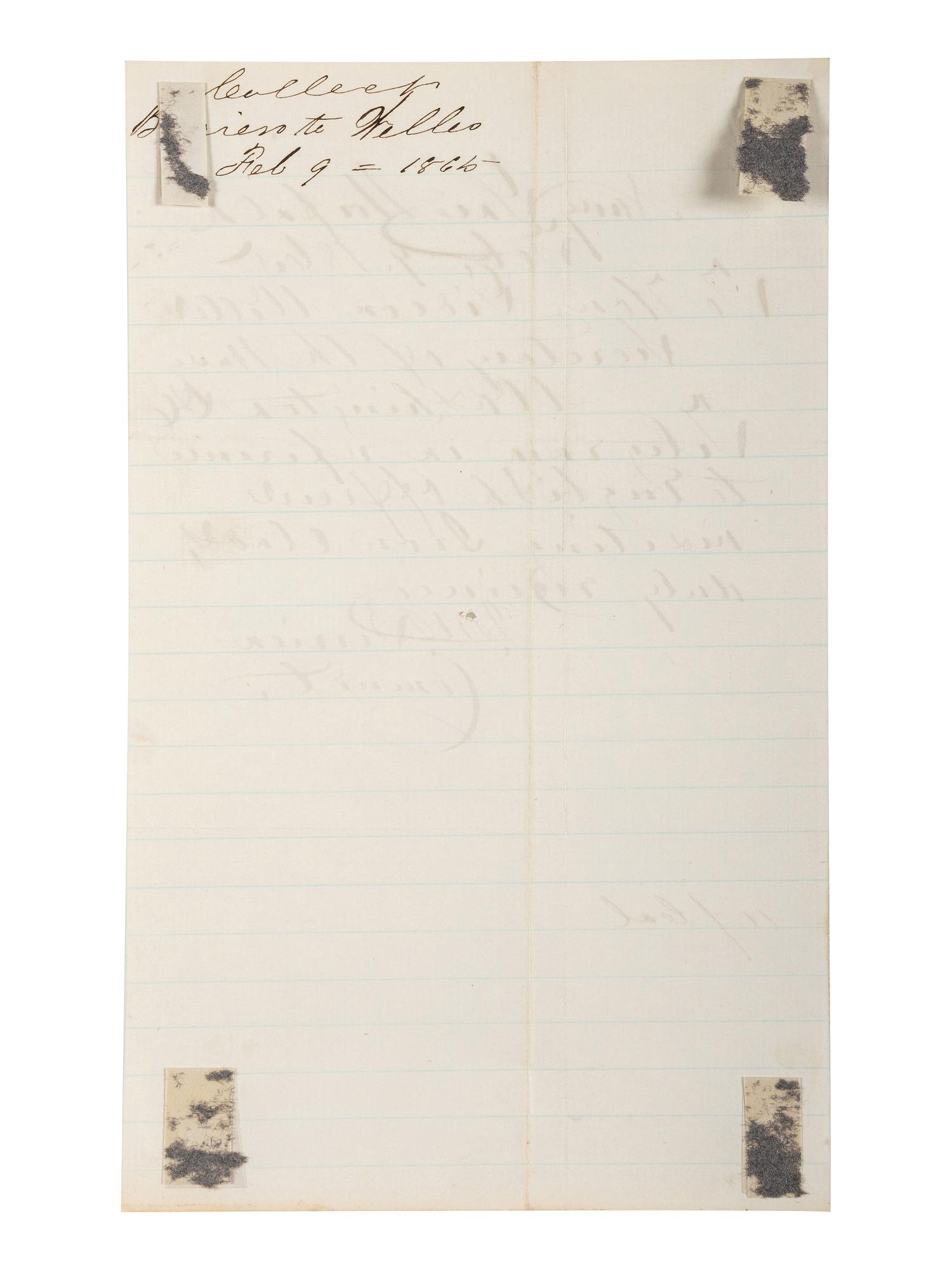 [CIVIL WAR - NAVY] -- [LINCOLNIANA]. A group of 6 documents relating to Lincoln naval visits, comprising: