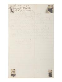 [CIVIL WAR - NAVY] -- [LINCOLNIANA]. A group of 6 documents relating to Lincoln naval visits, comprising: