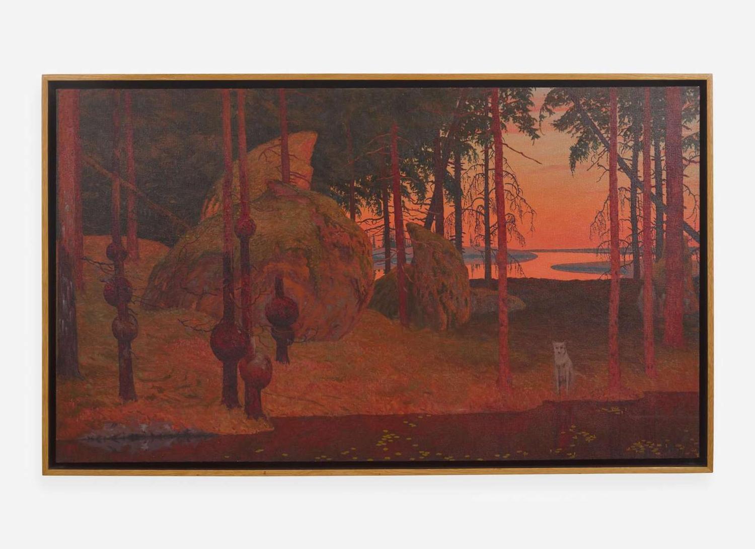 Tom Uttech (American, b. 1942), Sunset & Wolf Burls