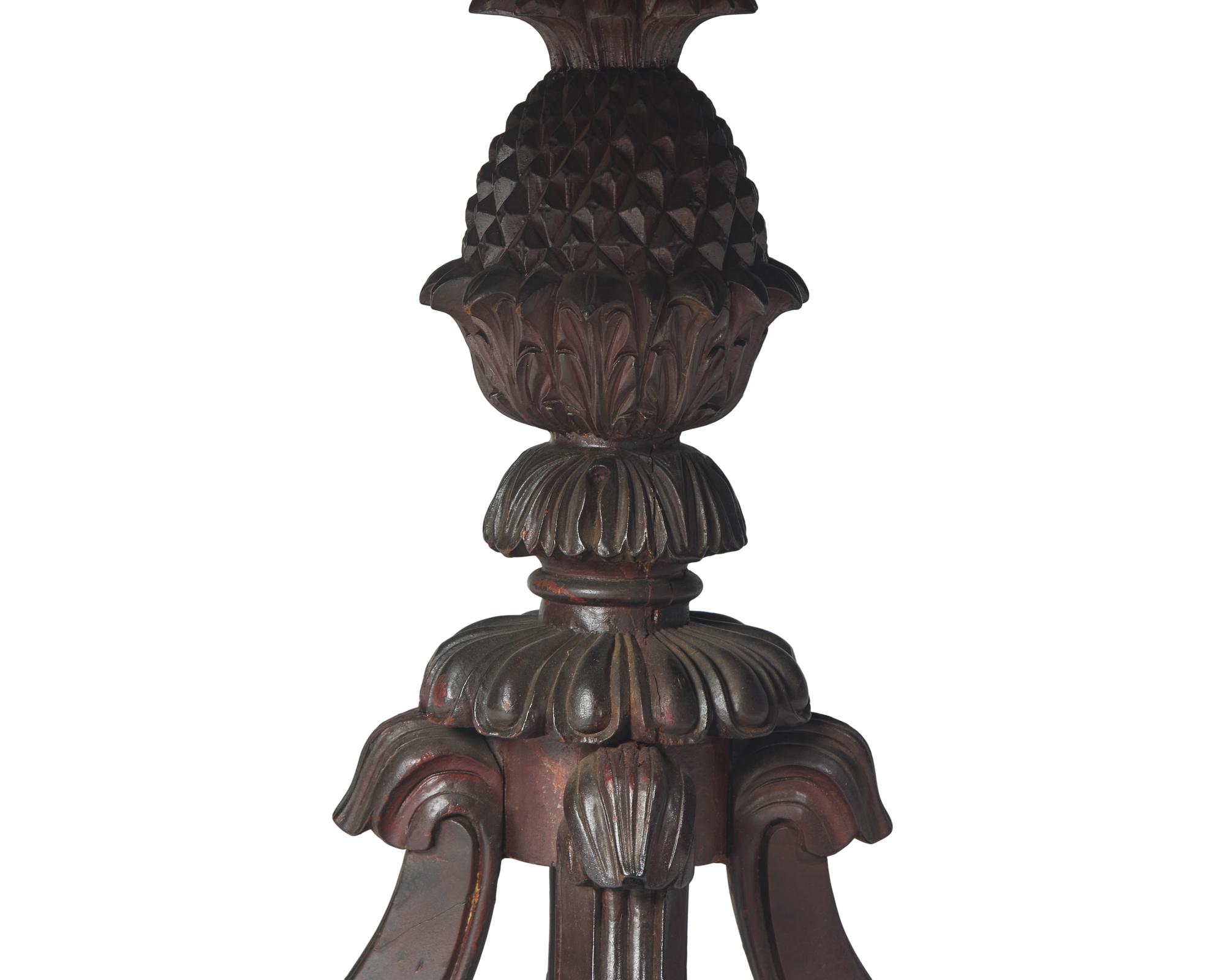 A Classical Carved Mahogany Tea Table
