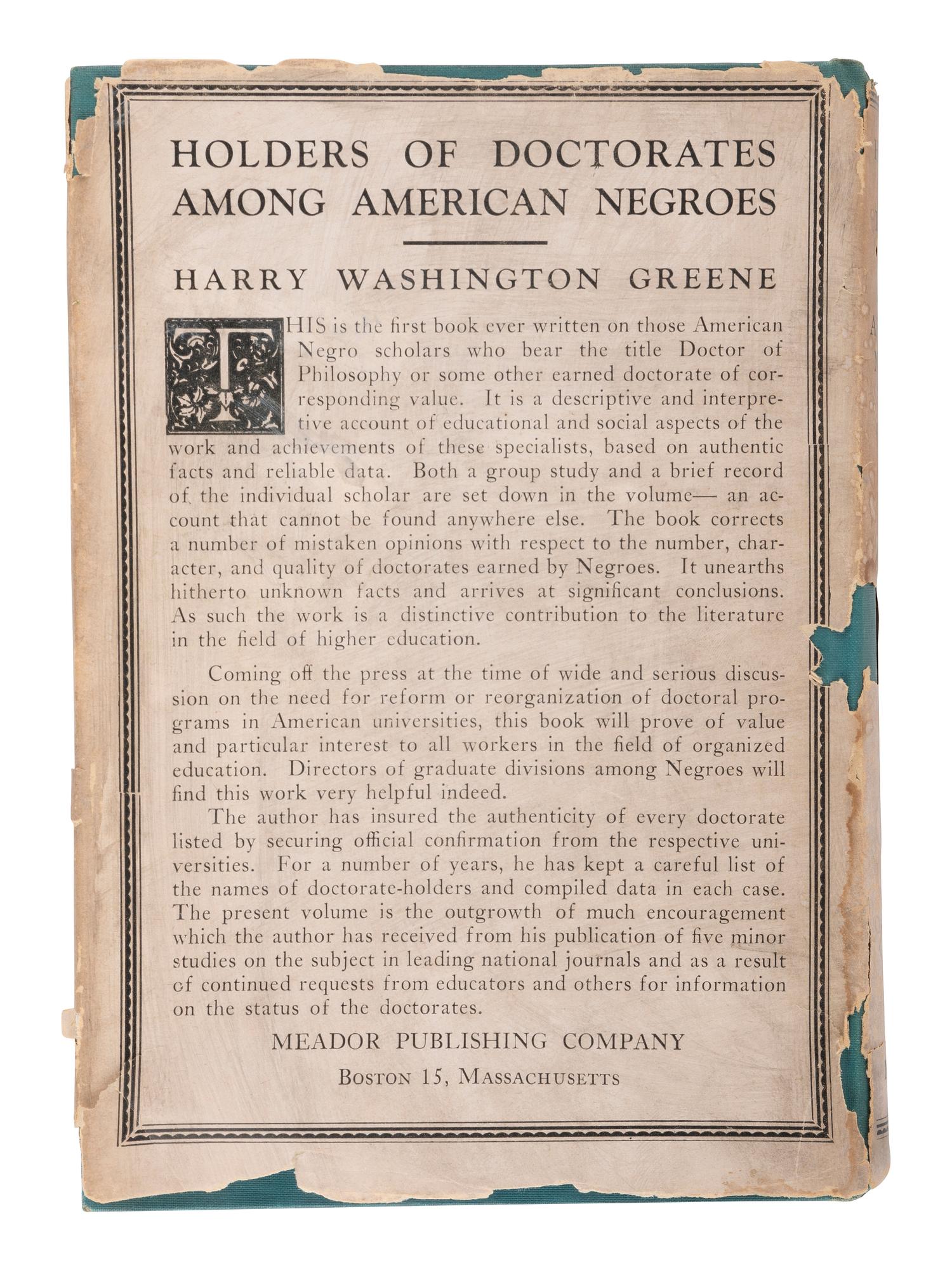 [EDUCATION]. 2 titles, incl. Freedmen's Aid and Southern Education Society . Cincinnati, 1904.