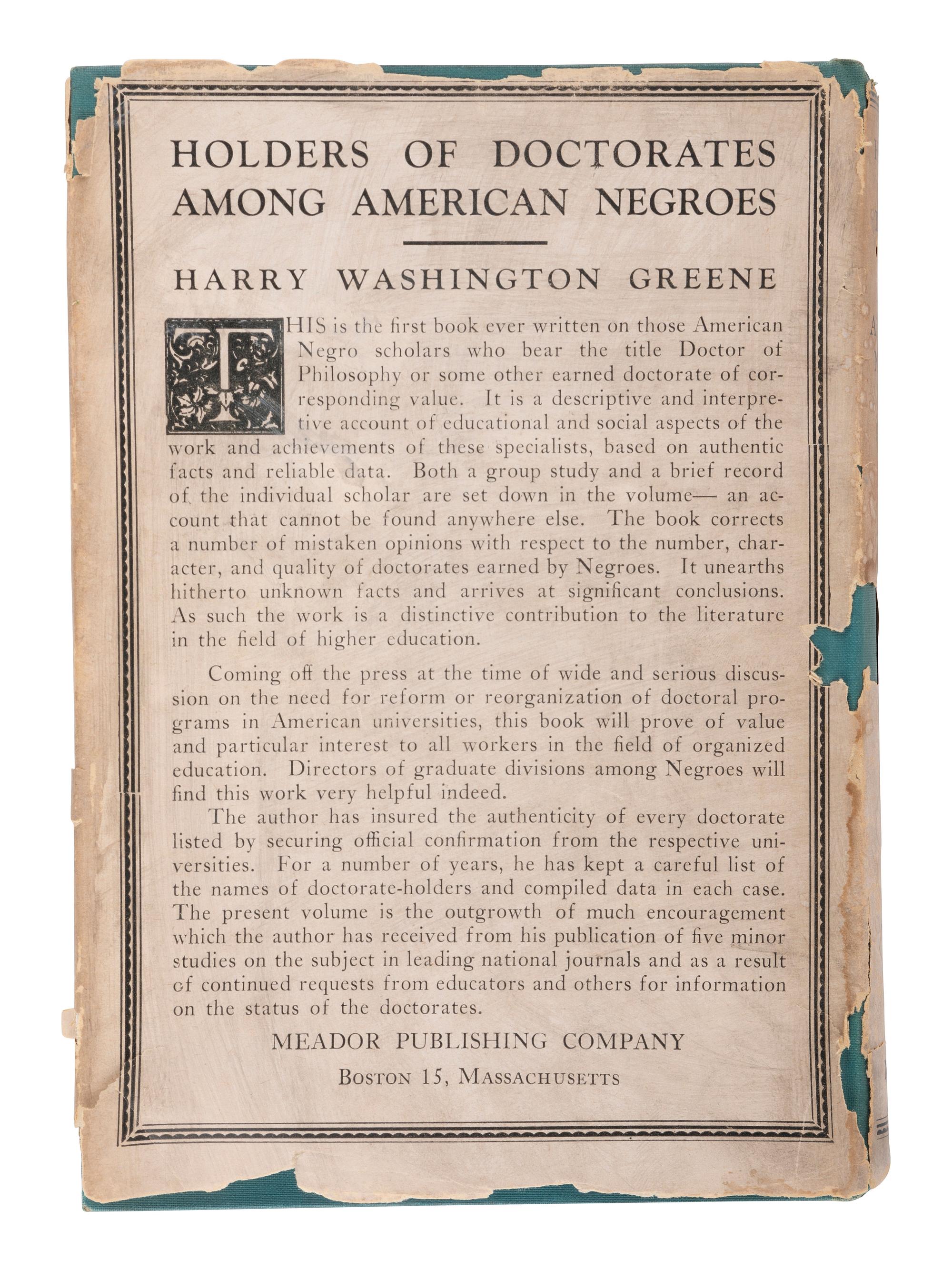 [EDUCATION]. 2 titles, incl. Freedmen's Aid and Southern Education Society . Cincinnati, 1904.
