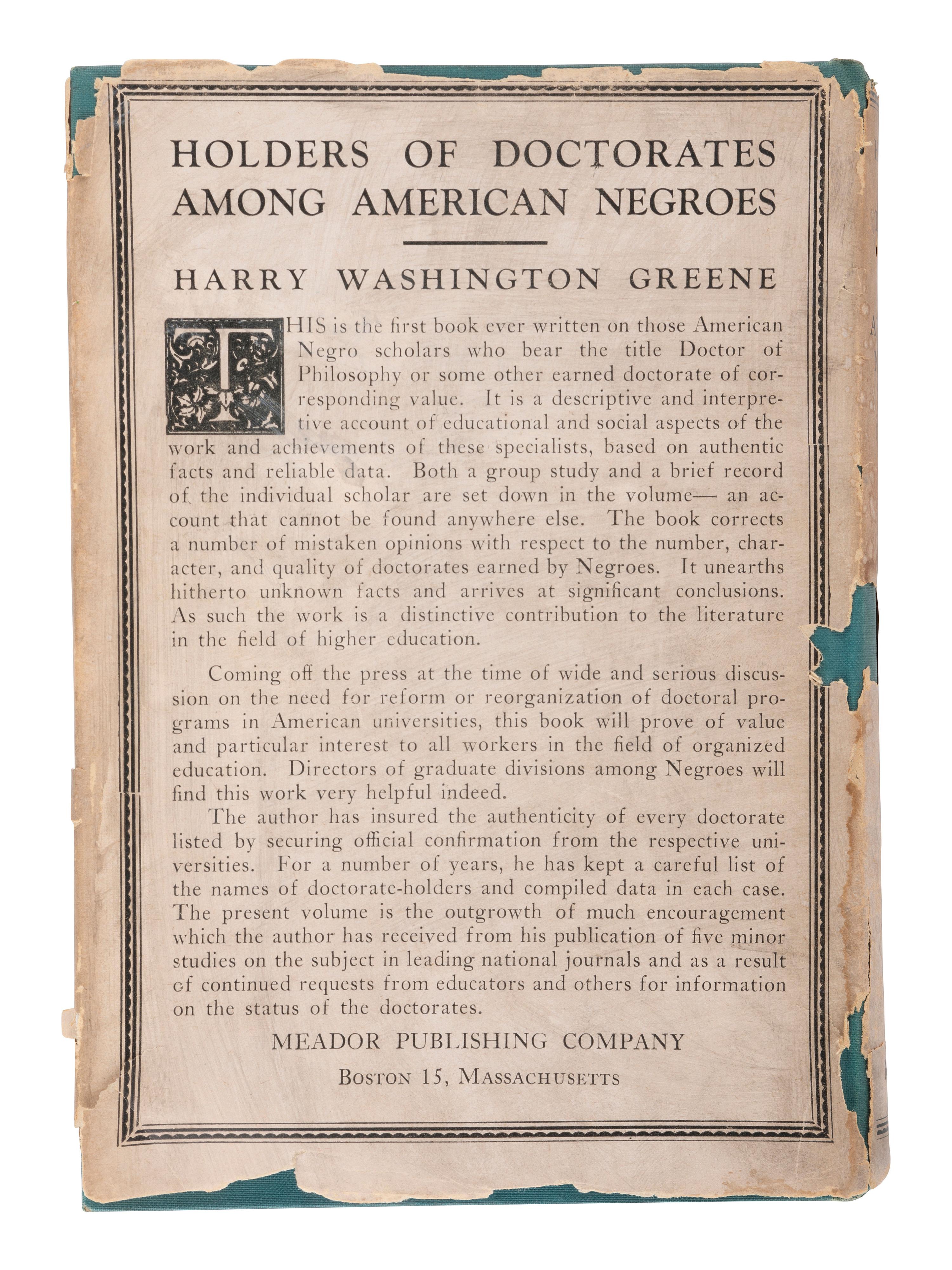 [EDUCATION]. 2 titles, incl. Freedmen's Aid and Southern Education Society . Cincinnati, 1904.