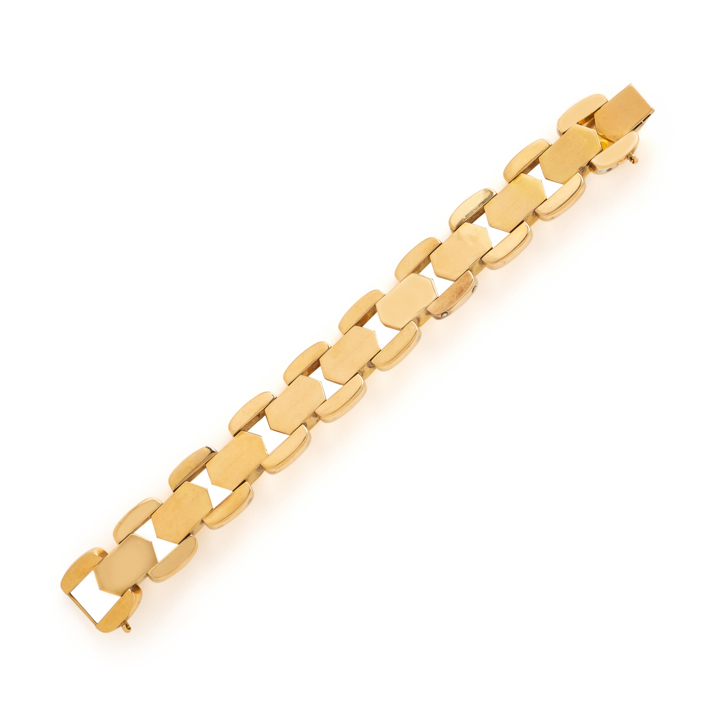 Yellow Gold Fancy Link Bracelet