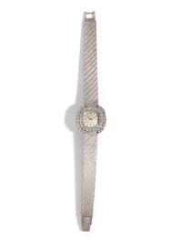 AUDEMARS PIGUET, 18K WHITE GOLD AND DIAMOND WATCH