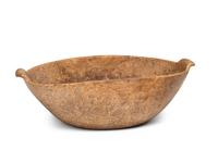An Oblong Burlwood Bowl