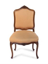 A Louis XV Style Walnut Side Chair