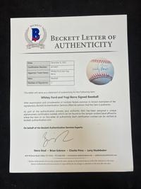 A Yogi Berra and Whitey Ford Dual Signed Autograph Baseball (Beckett Authentication Services Letter),