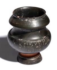 An Apulian Black-Glazed Oinochoe