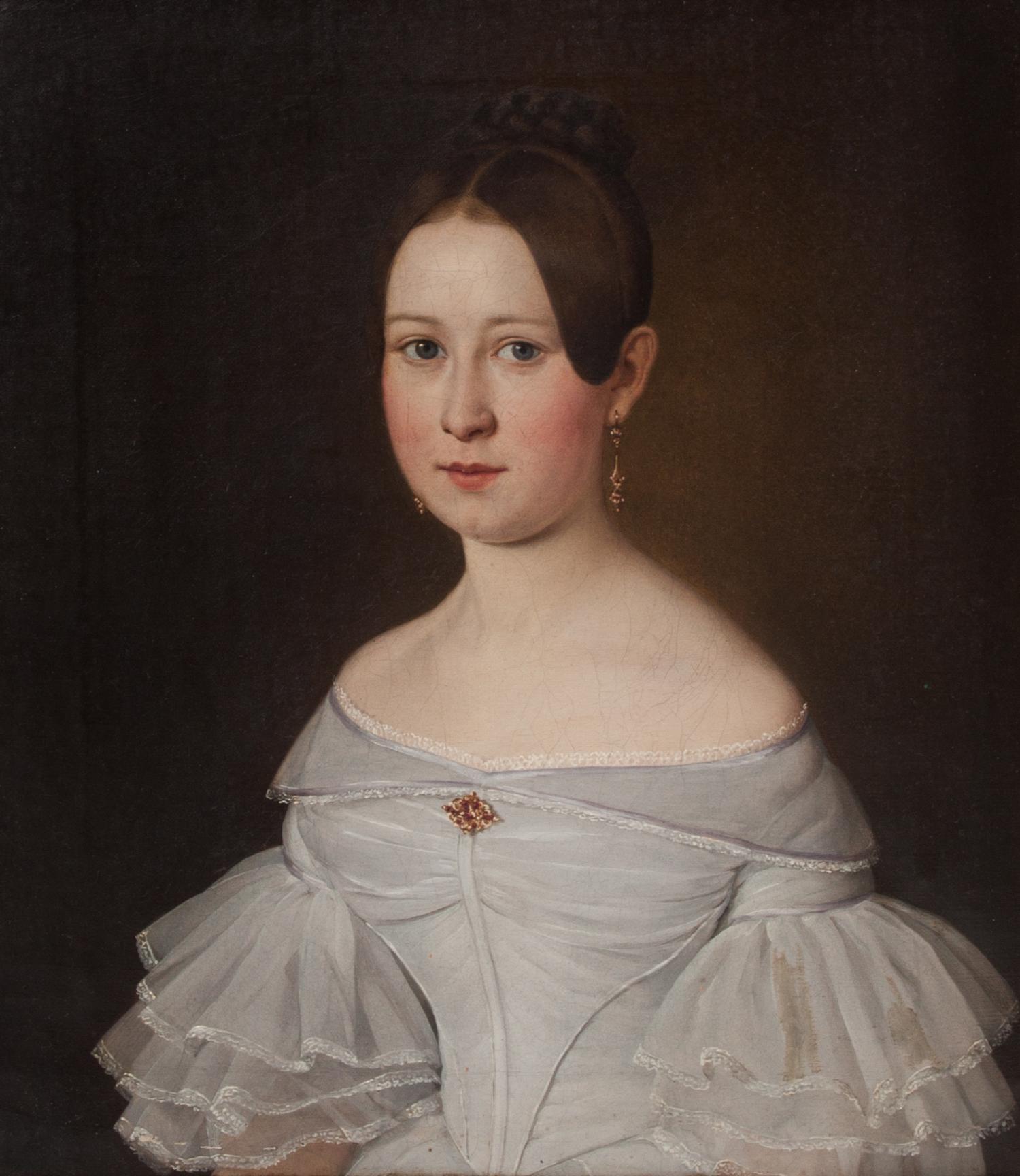 Continental School, (Late 19th century), Pair of Portraits