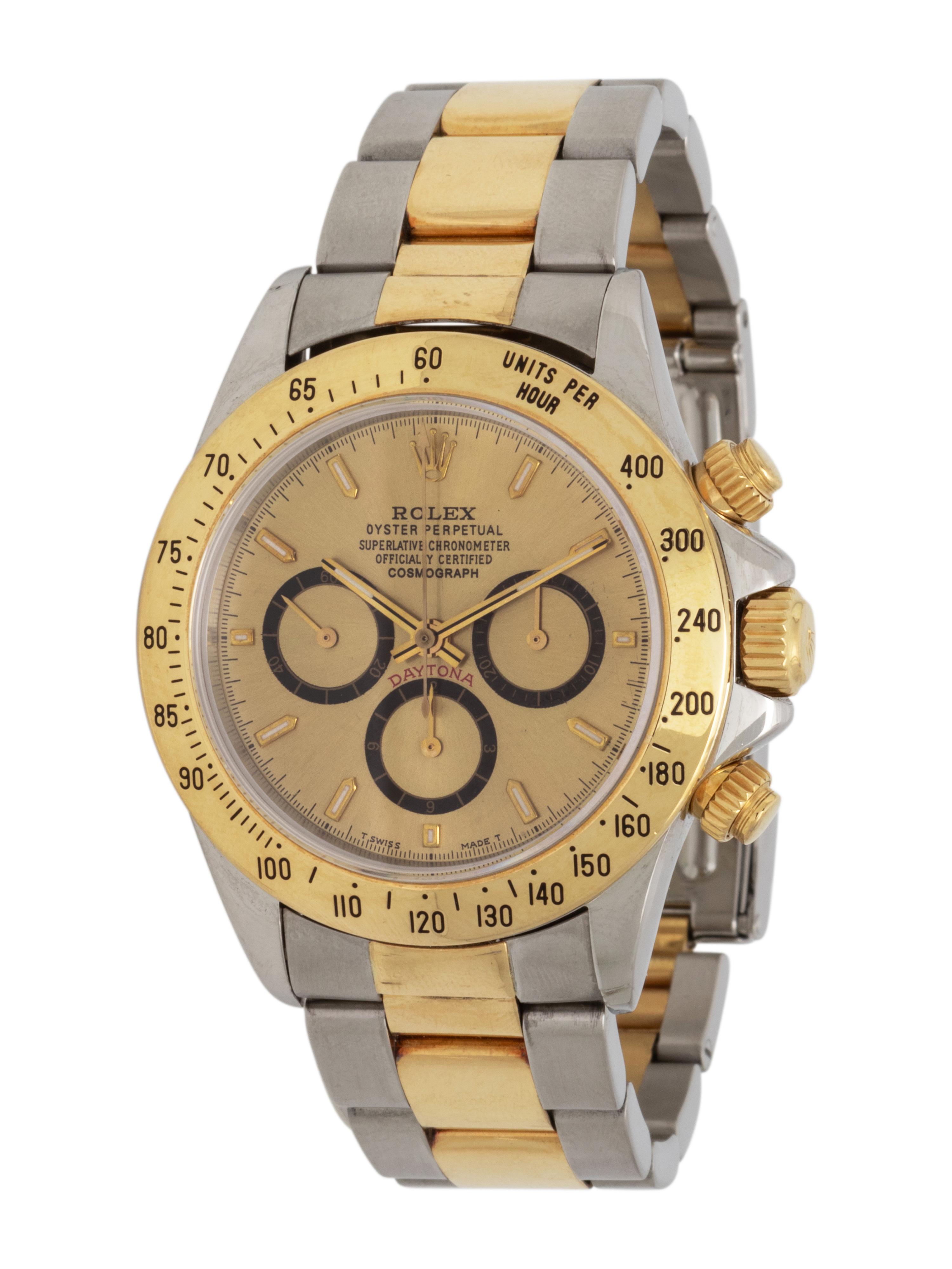 ROLEX, REF. 16523 18K YELLOW GOLD AND STAINLESS STEEL 'OYSTER PERPETUAL COSMOGRAPH DAYTONA' WATCH