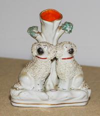A Staffordshire Porcelain Spill Vase Height 5 1/8 inches. — 19TH CENTURY