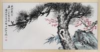 A Chinese Scroll Collaborative Work by Gao Yihong, Chen Zihe and Ou Haonian