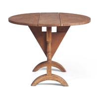 A William & Mary Maple and Pine "Trestle Board Butterfly" Table