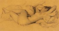 Reclining Nude with Crossed Legs, Casual Nude , and Woman Reading (three works)