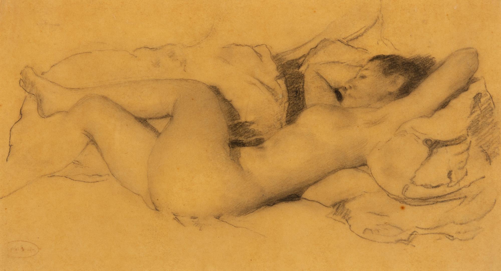 Reclining Nude with Crossed Legs, Casual Nude , and Woman Reading (three works)