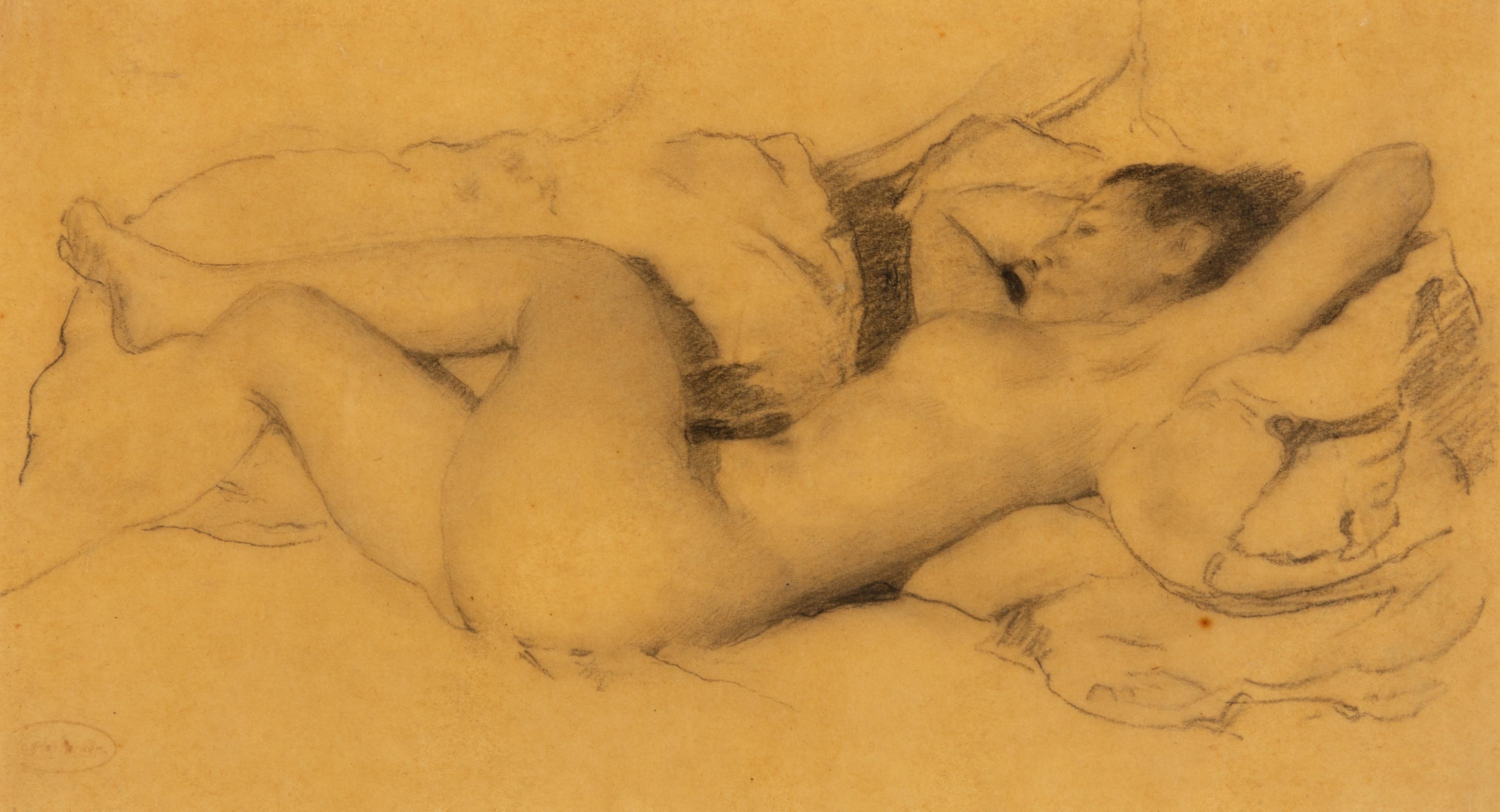 Reclining Nude with Crossed Legs, Casual Nude , and Woman Reading (three works)