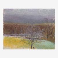 Wolf Kahn (American/German, 1927-2020) Tree at Loti and Millie's