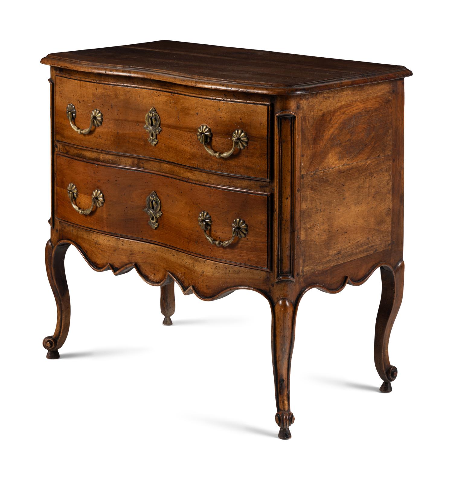 A Louis XV Provincial Fruitwood Commode