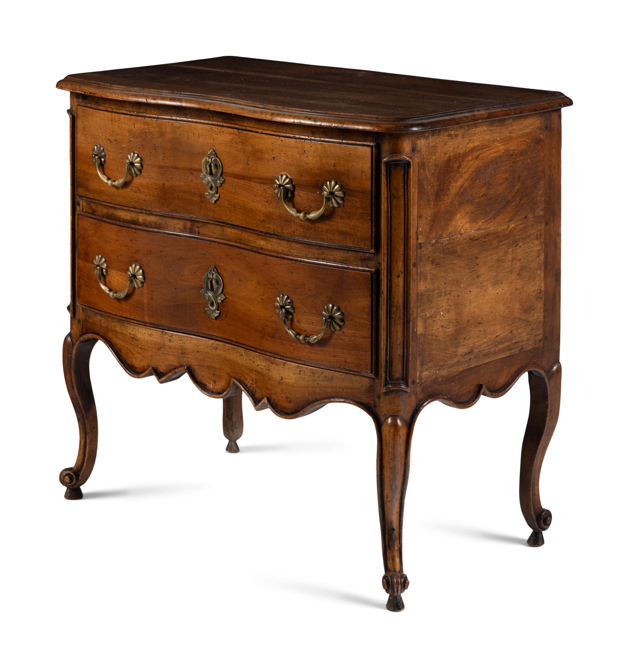 A Louis XV Provincial Fruitwood Commode