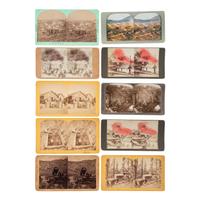 [MINING - COLORADO]. A group of stereoviews, photographs, and ephemera related to Cripple Creek and other mining areas of Colorado, comprising: