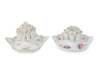 An Assembled Group of Continental Porcelain Smoking Articles