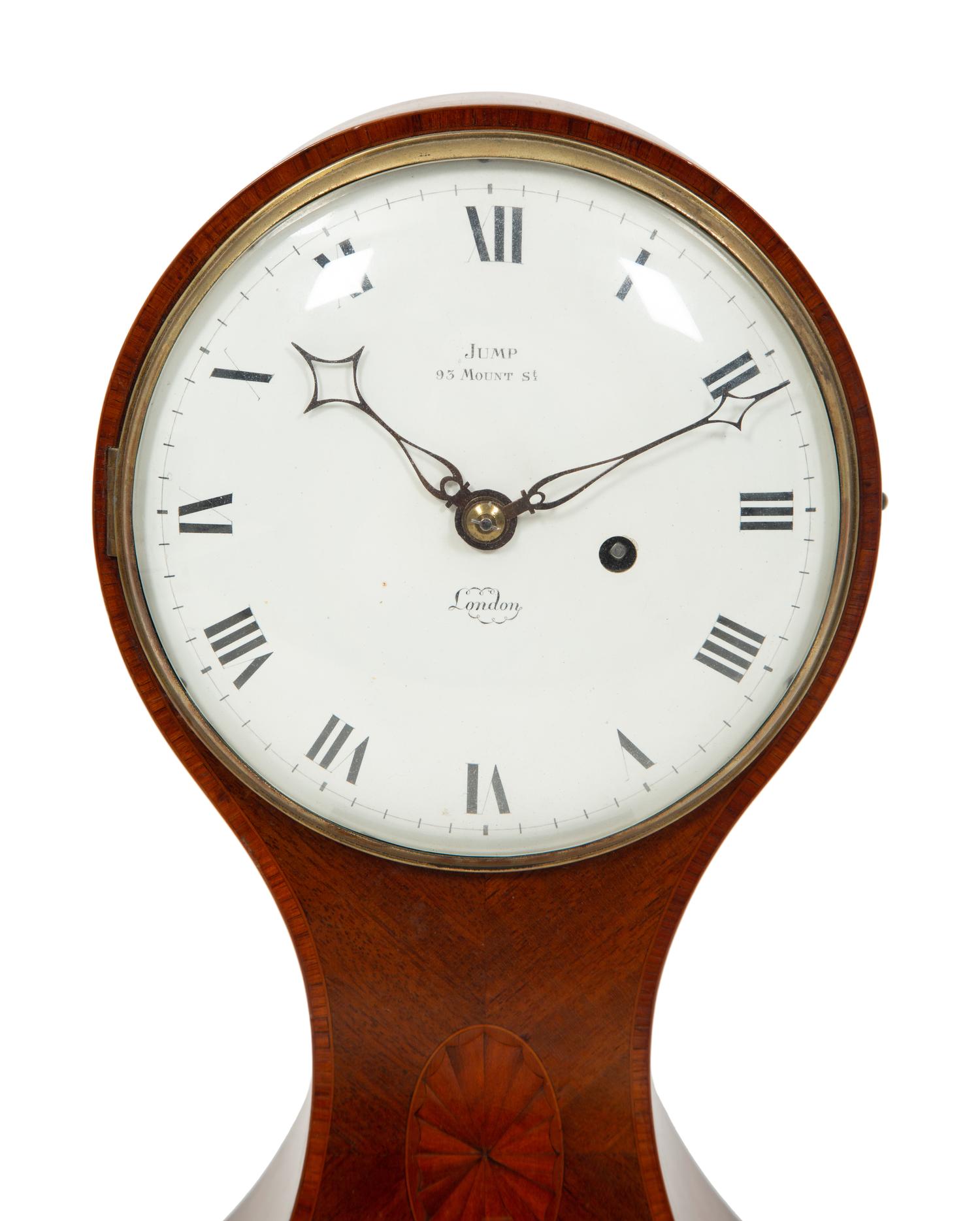 A Victorian Mahogany Balloon Clock