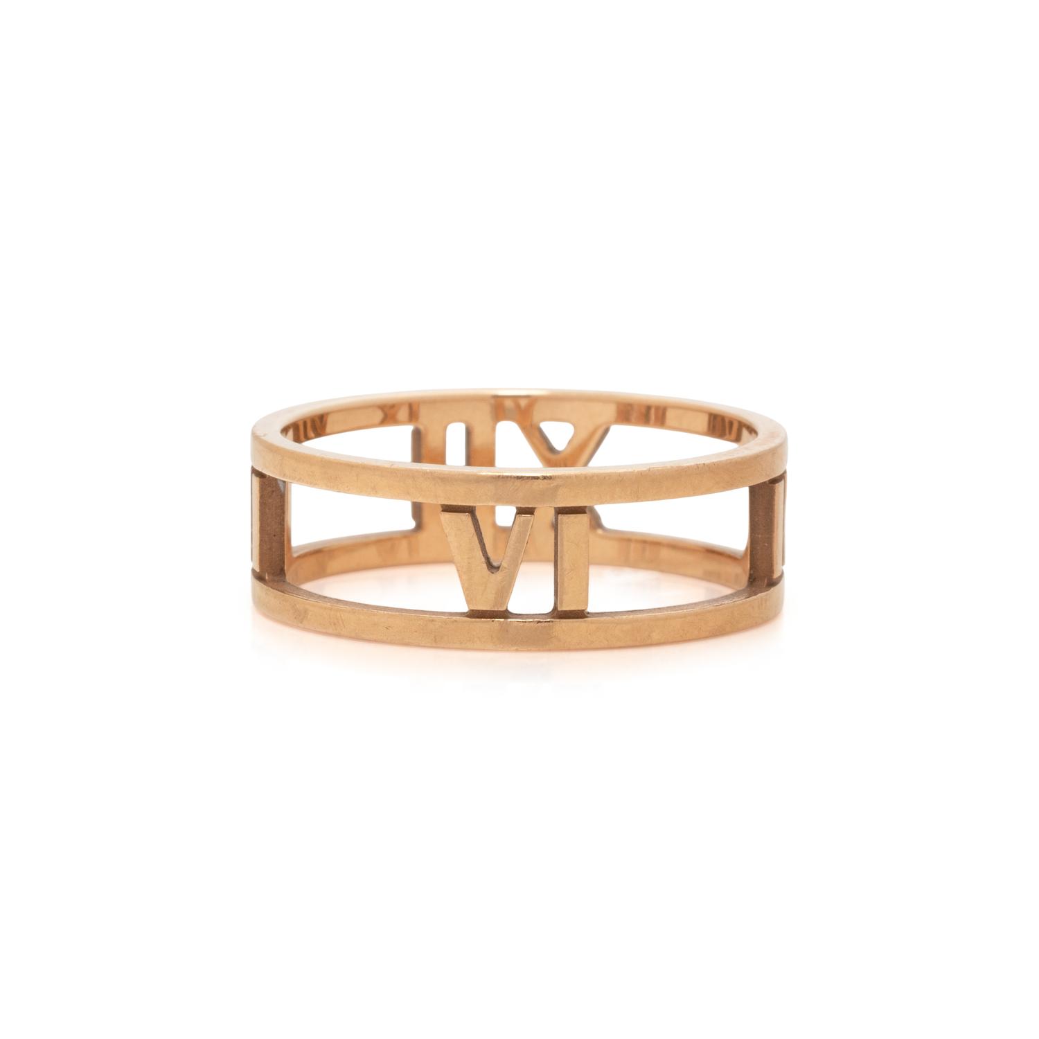 TIFFANY & CO., YELLOW GOLD 'ATLAS' BAND