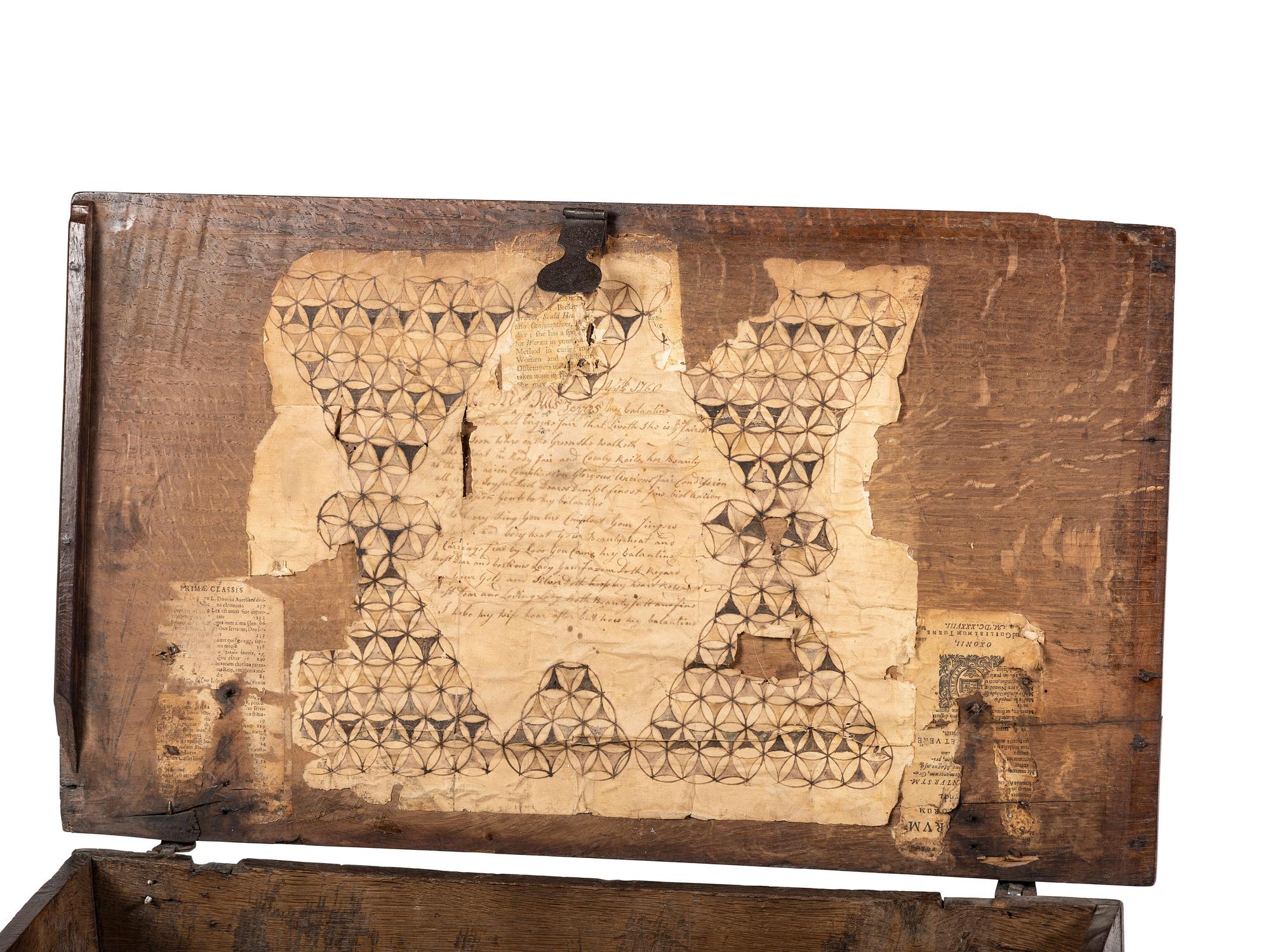 A William and Mary Oak Diminutive One-Drawer Blanket Chest