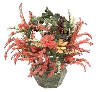 A Chinese Carved Hardstone Flowering Tree Height 27 x width 30 inches. — 20TH CENTURY