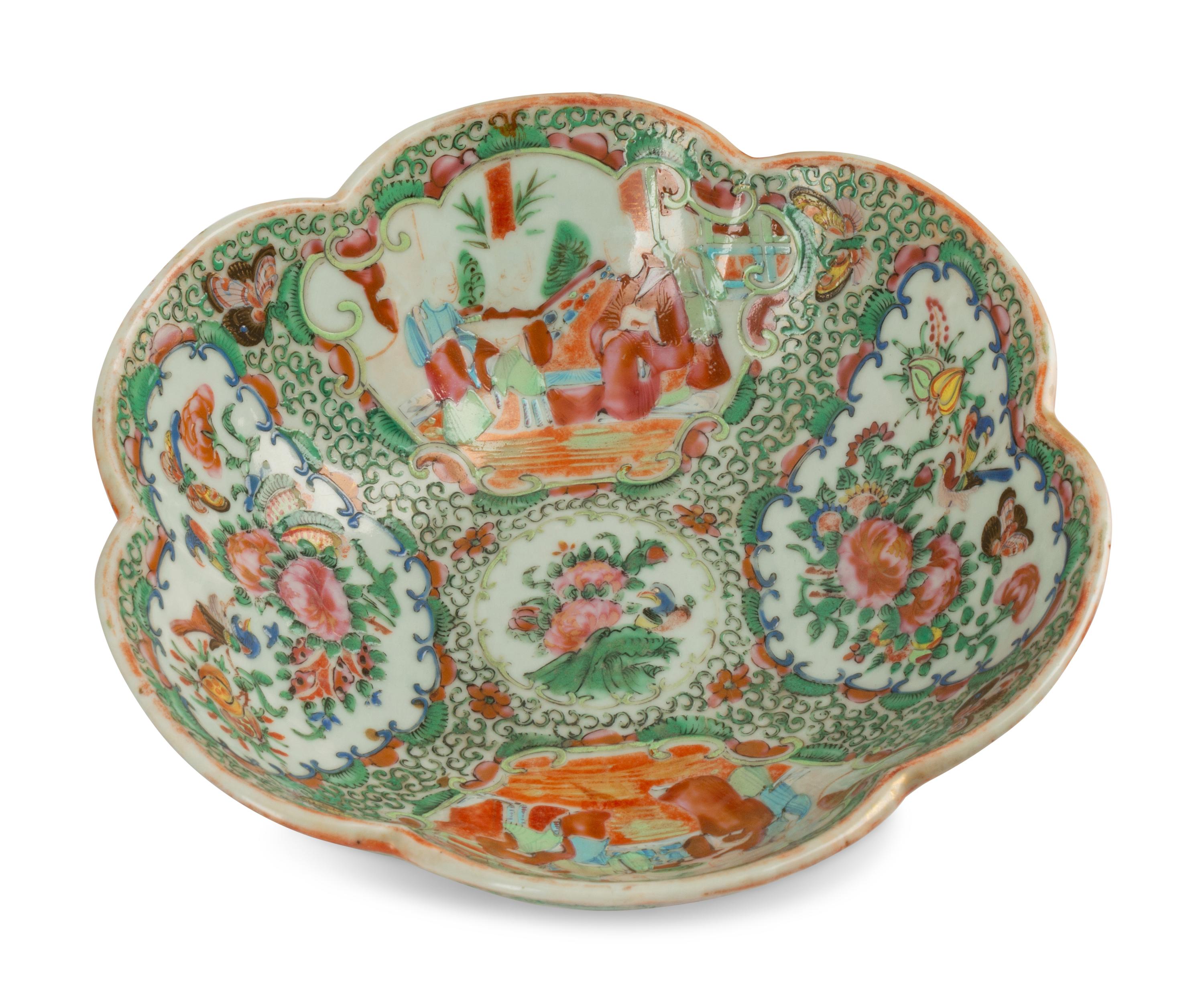 Four Rose Medallion Porcelain Articles