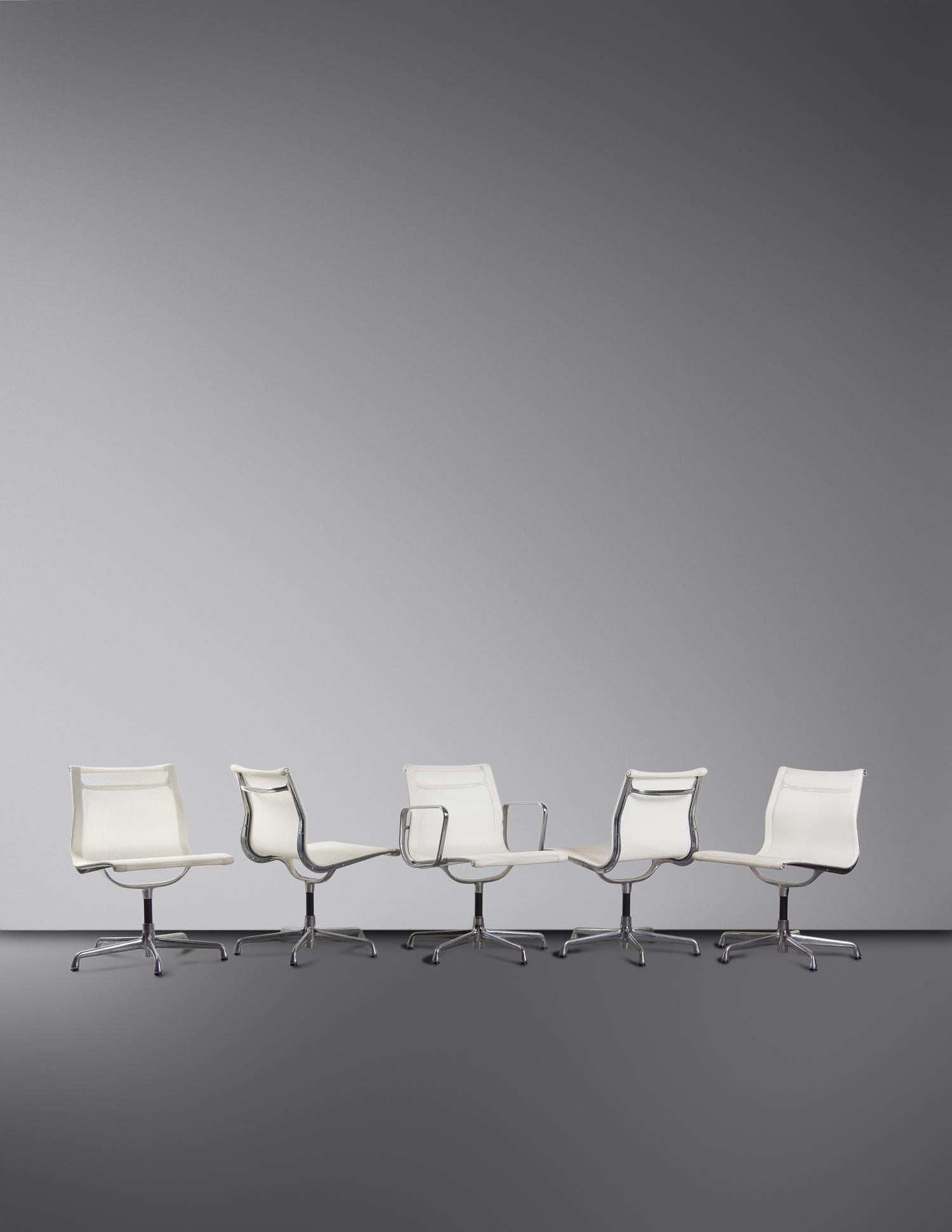 Set of Ten Aluminum Group Chairs Herman Miller, USA