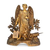 A French Gilt Bronze Clock Figure