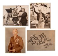 [MILITARIA]. Lt. General Carson A. Roberts (1905-1983) G-1 military flight jacket with Fleet Marine Force, Pacific squadron patch.