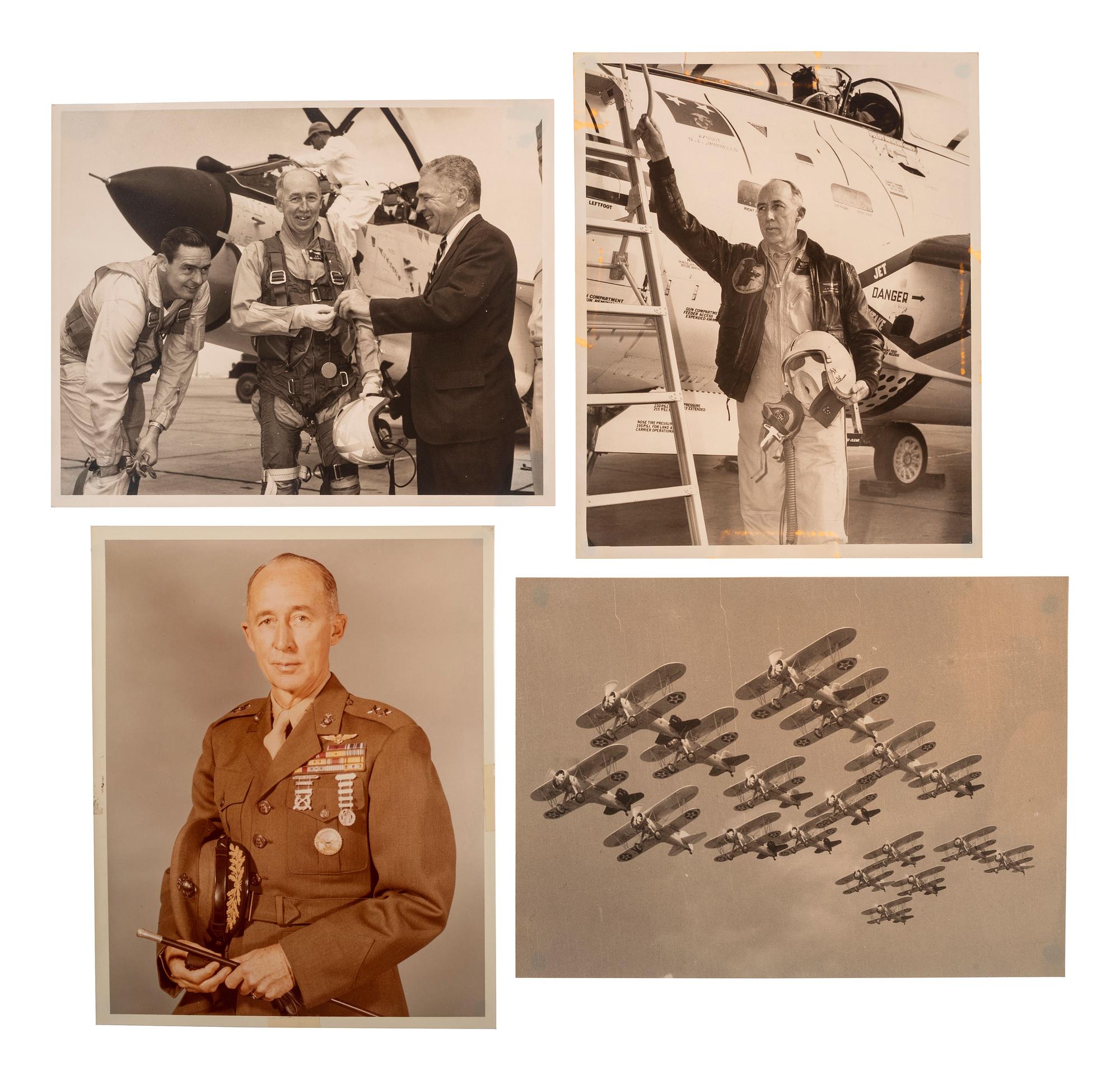 [MILITARIA]. Lt. General Carson A. Roberts (1905-1983) G-1 military flight jacket with Fleet Marine Force, Pacific squadron patch.