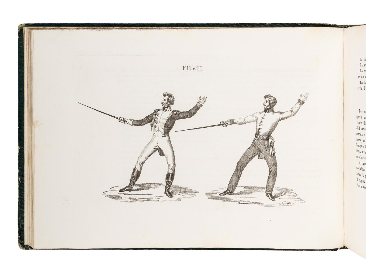 GAMBOGI, Michele, Count. Trattato Sulla Scherma Opera . Milan: Raniere Fanfani, 1837.