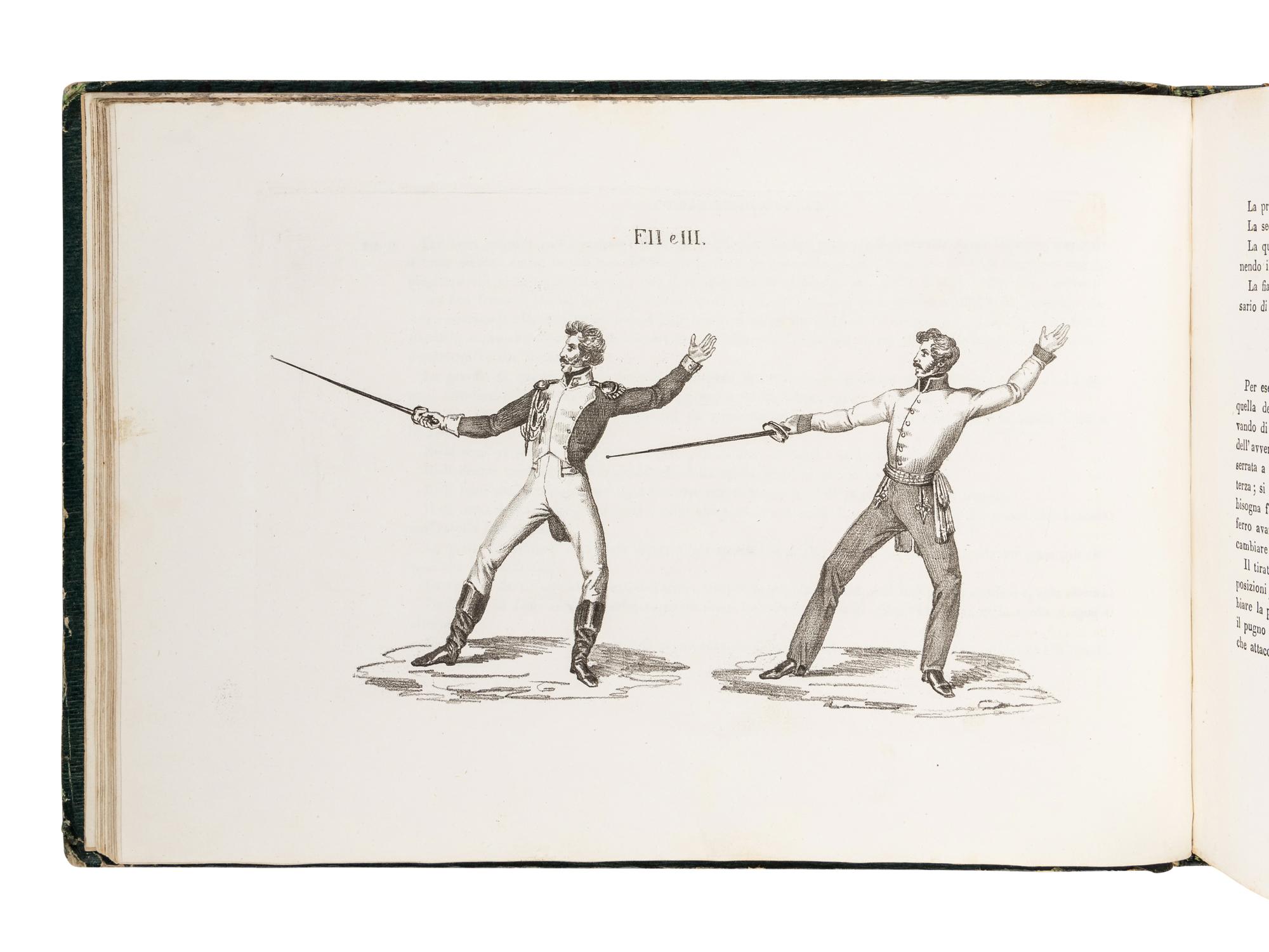 GAMBOGI, Michele, Count. Trattato Sulla Scherma Opera . Milan: Raniere Fanfani, 1837.