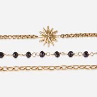 A collection of two gold necklaces, David Yurman and Ippolita