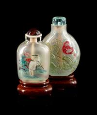 Two Chinese Glass Snuff Bottles