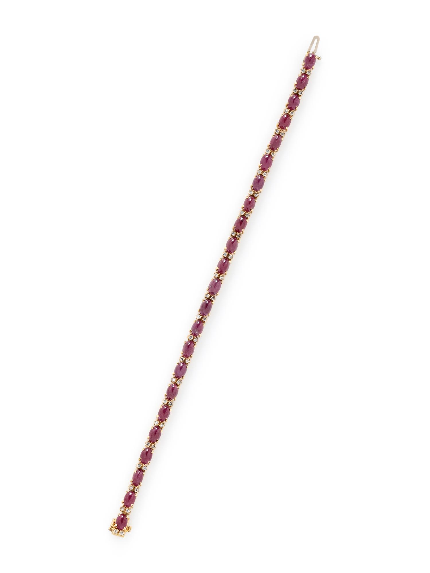 RUBY AND DIAMOND BRACELET